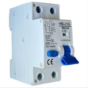 Helios RCBO 20A/100mA Type A 2P