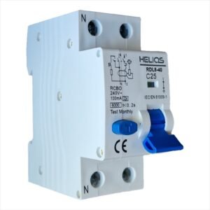 Helios RCBO 25A/100mA Type A 2P