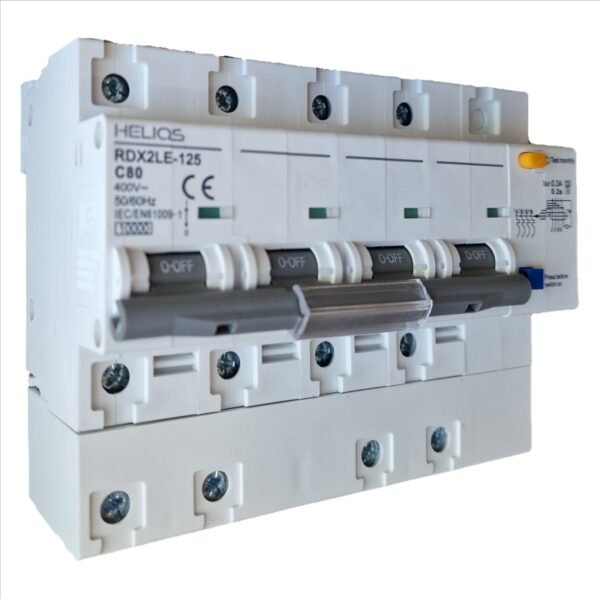 Helios RCD ADD ON 300m + MCB 4P 80A A+S