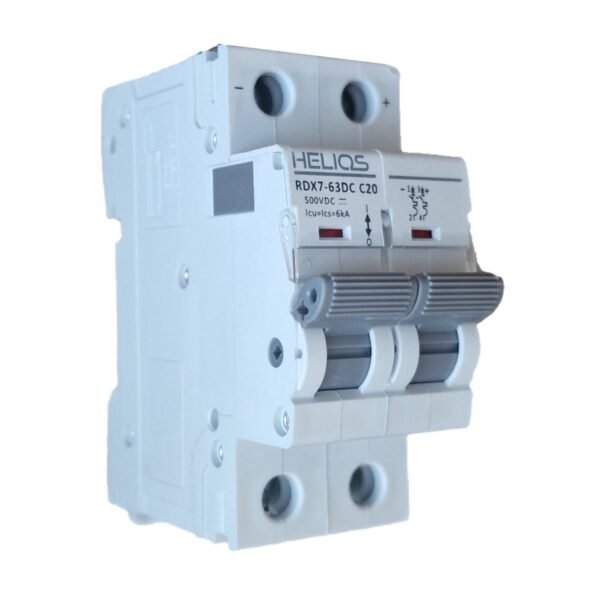 Helios DC MCB 20A 500V 2P
