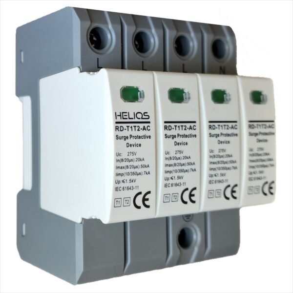 Helios AC Surge Arrestor 7kA T1T2 4P