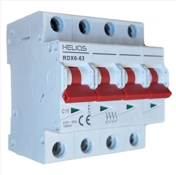 Helios AC MCB 10A 4P